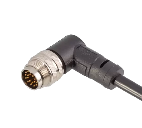 M16 schuine mannelijke overmolded plug