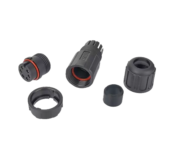 E16 Rechte vrouwelijke veldinstalleerbare stekker (bajonet)